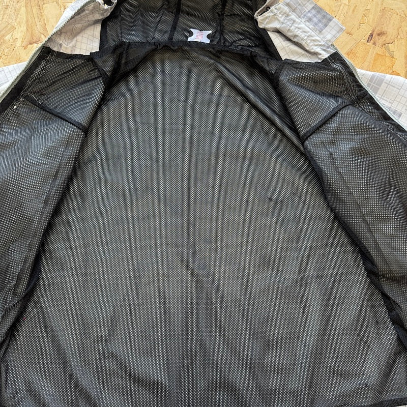 Mertra Patchwork Plaid Jacket - Grey Camo
