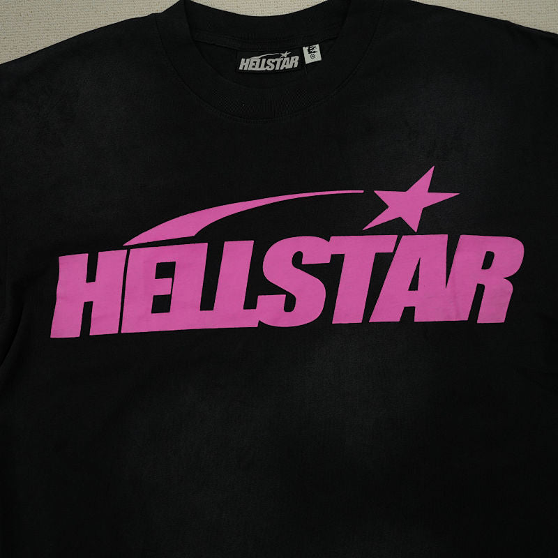 Hellstar Classic T-Shirt (Regular Print)Black/Pink