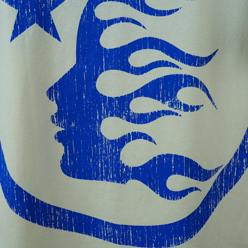Hellstar Beat Us! T-Shirt White/Blue
