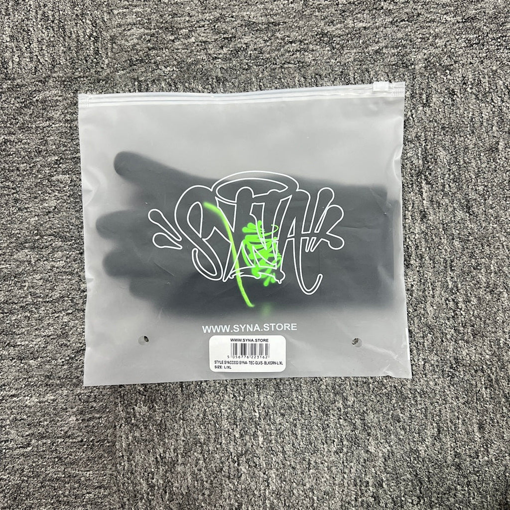 Gloves Black Green