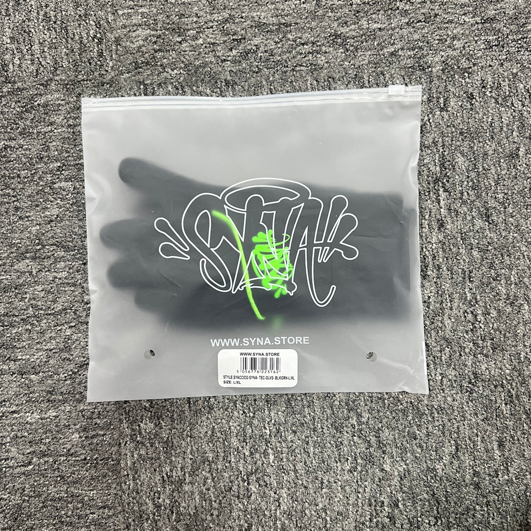 Gloves Black Green