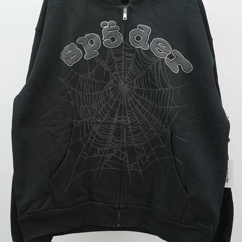 Sp5Der Og Web V2 Rhinestone Zip Up