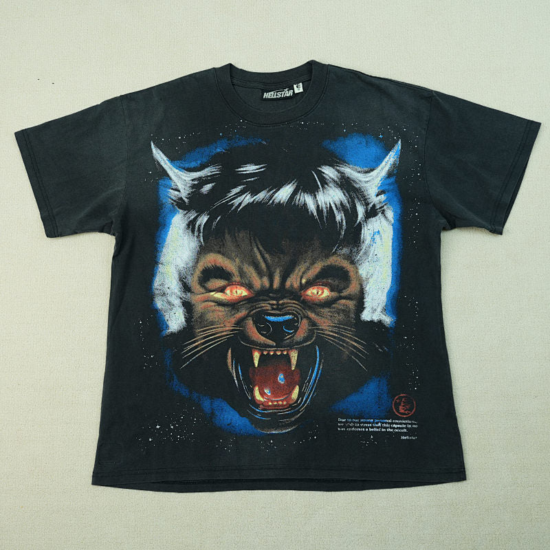 Hellstar Full Moon T-Shirt Black