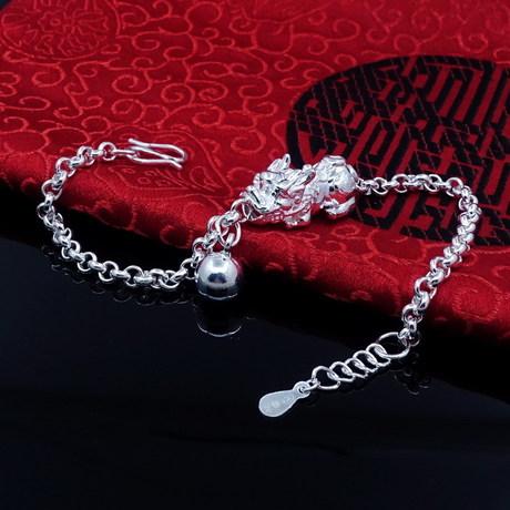 925 Silver Pixiu Wealth Bracelet
