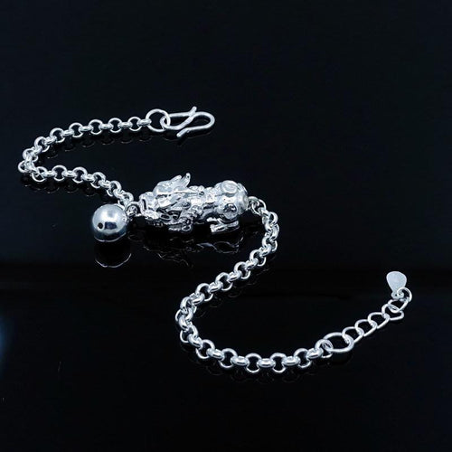 925 Silver Pixiu Wealth Bracelet