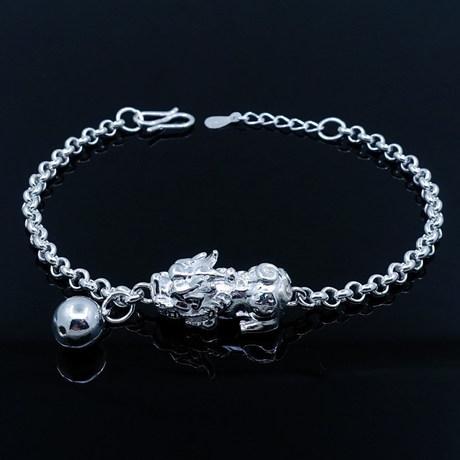 925 Silver Pixiu Wealth Bracelet