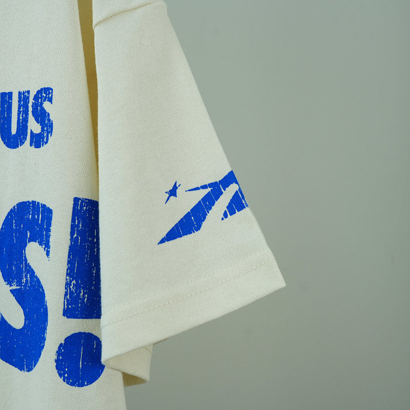 Hellstar Beat Us! T-Shirt White/Blue