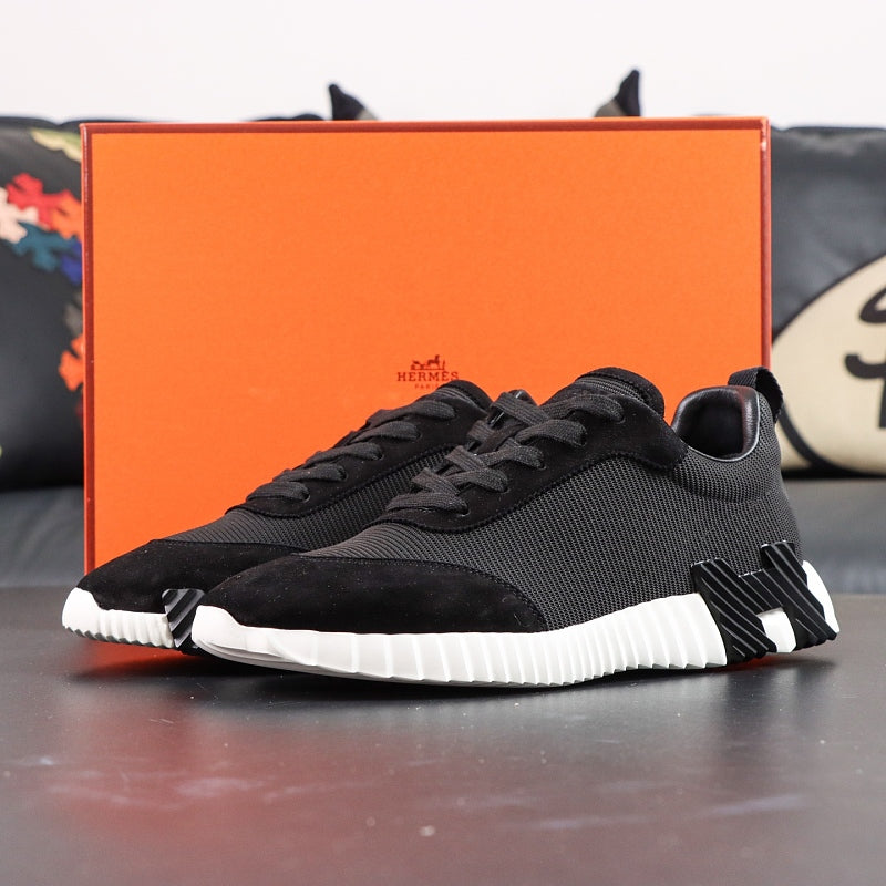 Hermes Bouncing Sneaker - Black/White Technical Mesh