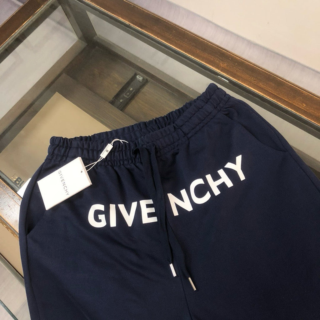 Layered Logo Drawstring Shorts