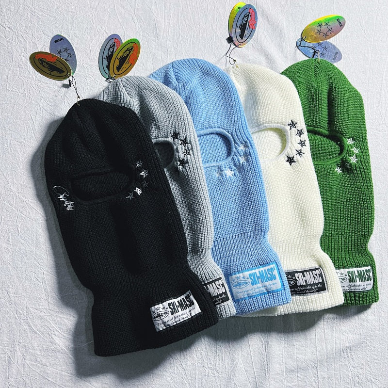 Ski-Masc Ski Masks - Black/Gray/Light Blue/White/Green