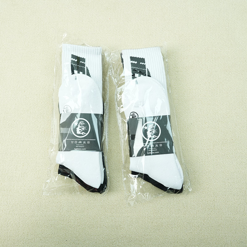 Hellstar Classic Socks (2 Pack) White/Black