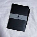 Bu London Black Leather Notebook with Pen