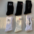 Bal Logo Crew Socks Black White 6 Pairs