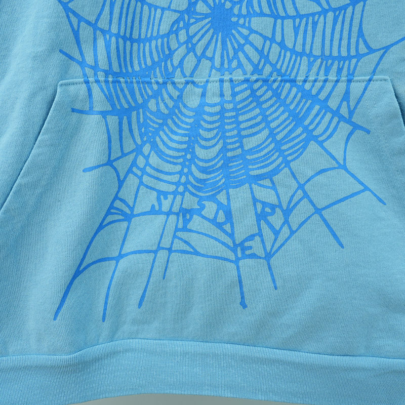 Sp5der Web Hoodie Sky Blue