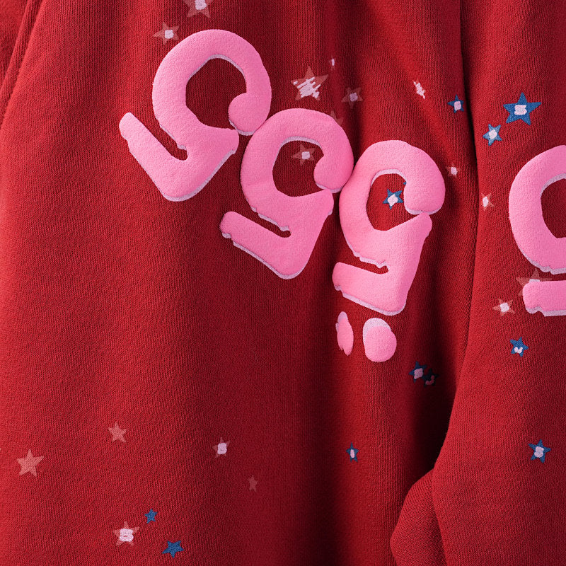 Sp5Der Worldwide Red Angel Number 555 Sweatpants