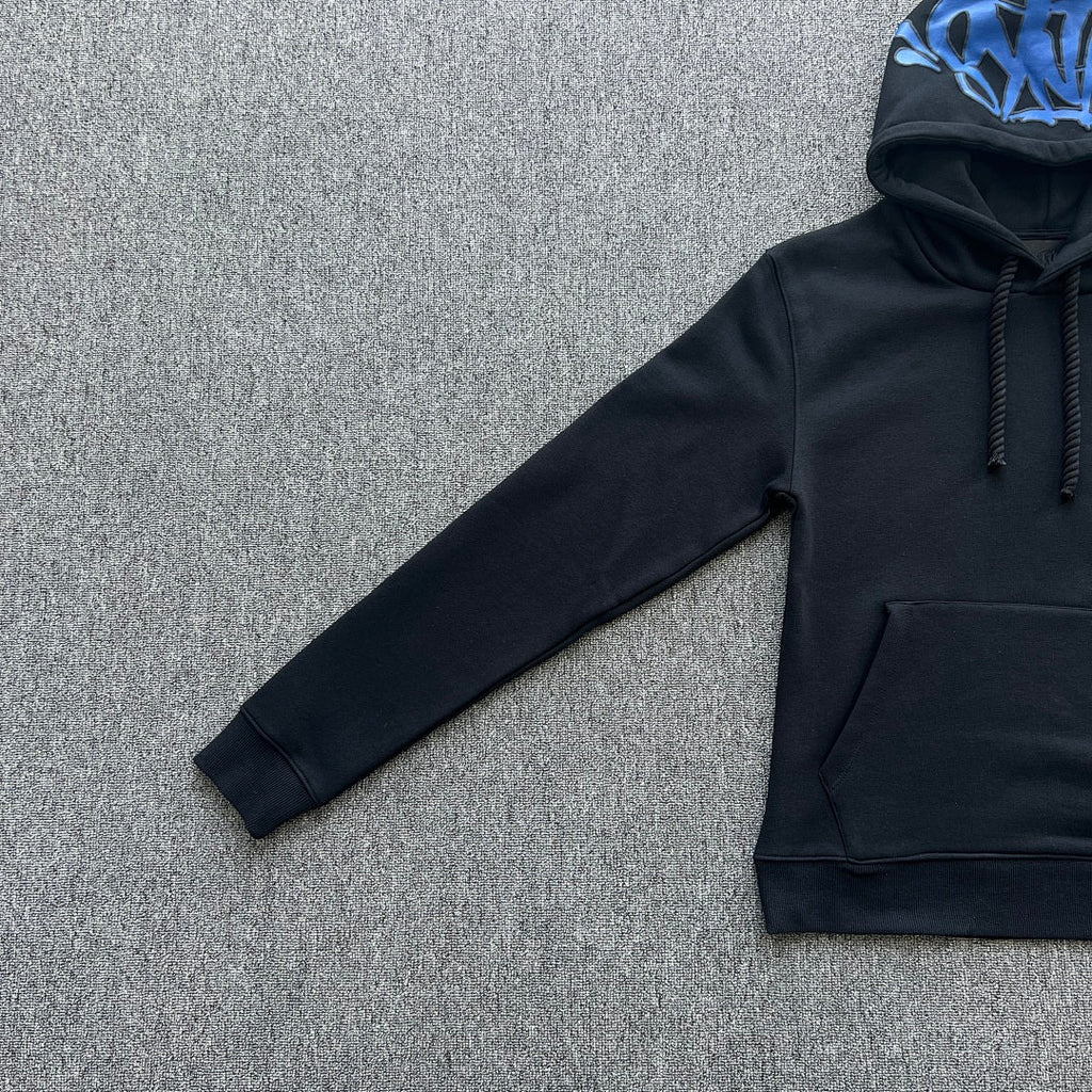 Hoodie Set Black Blue