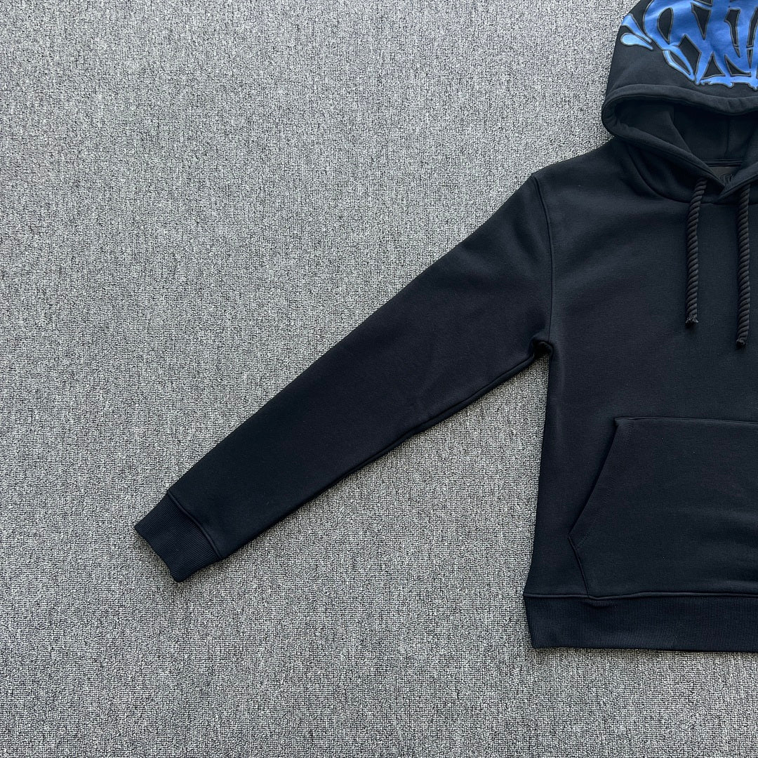 Hoodie Set Black Blue