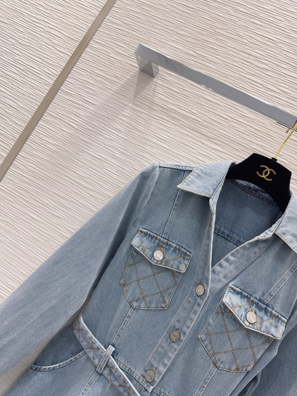 26S Denim Midi Dress