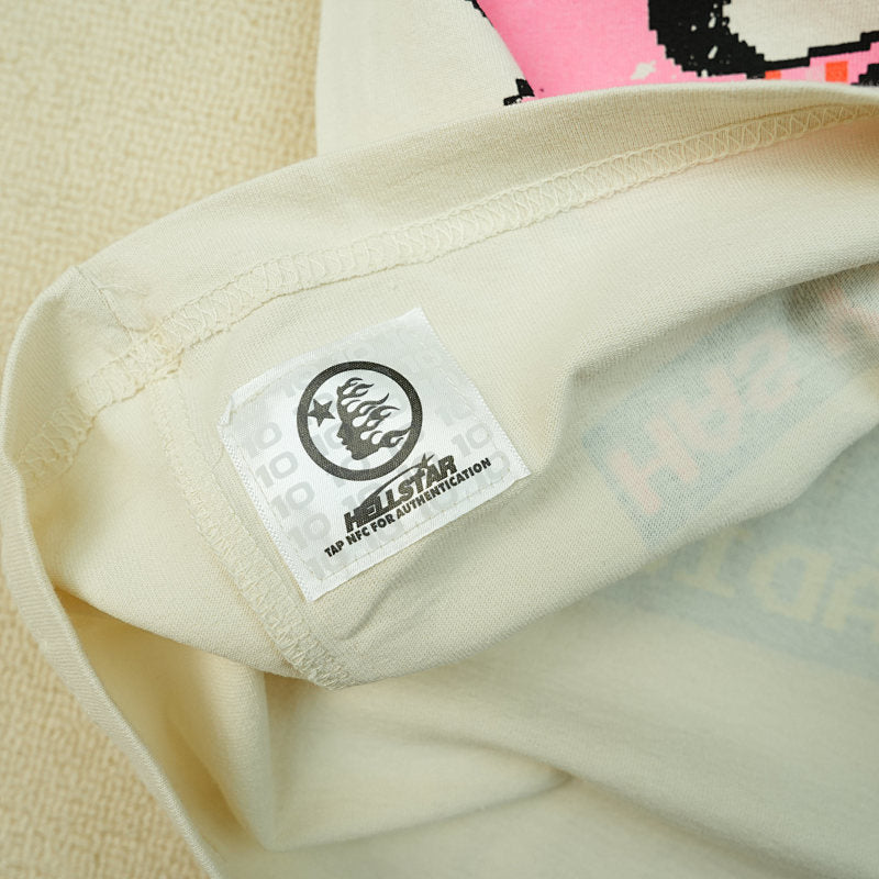 Hellstar Pixel L/S Tee White