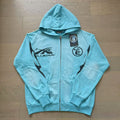 Hellstar Sport Zip-Up Hoodie (Teal)
