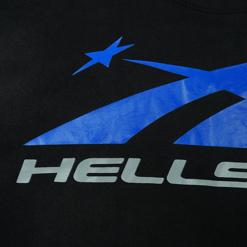 Hellstar Gel Sport Logo (Black/Blue) Tshirt Black/Blue