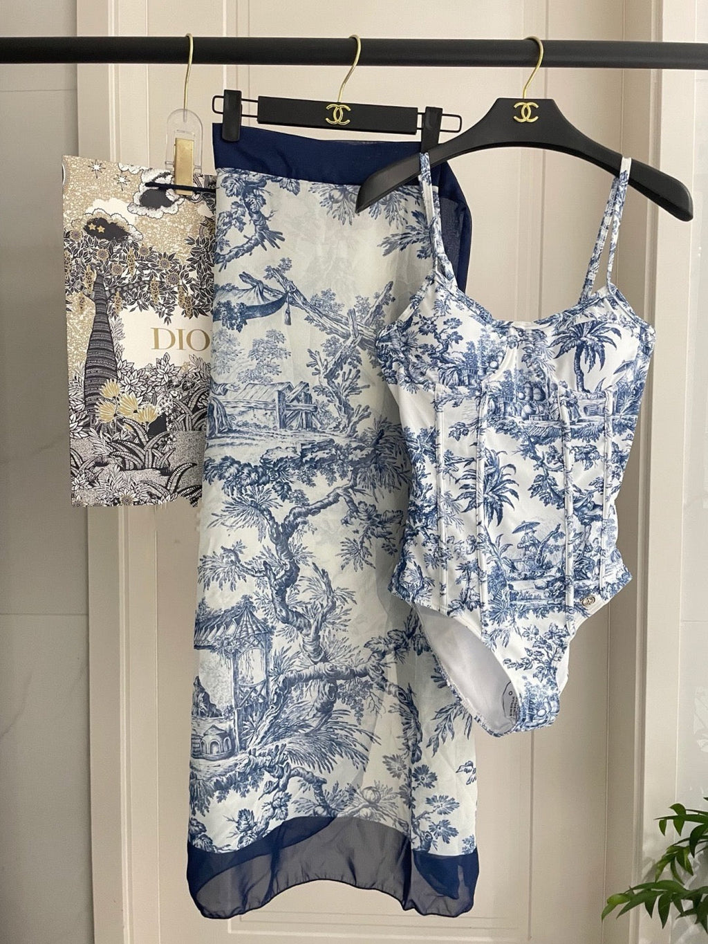 Toile de Jouy 2-Piece Swimsuit