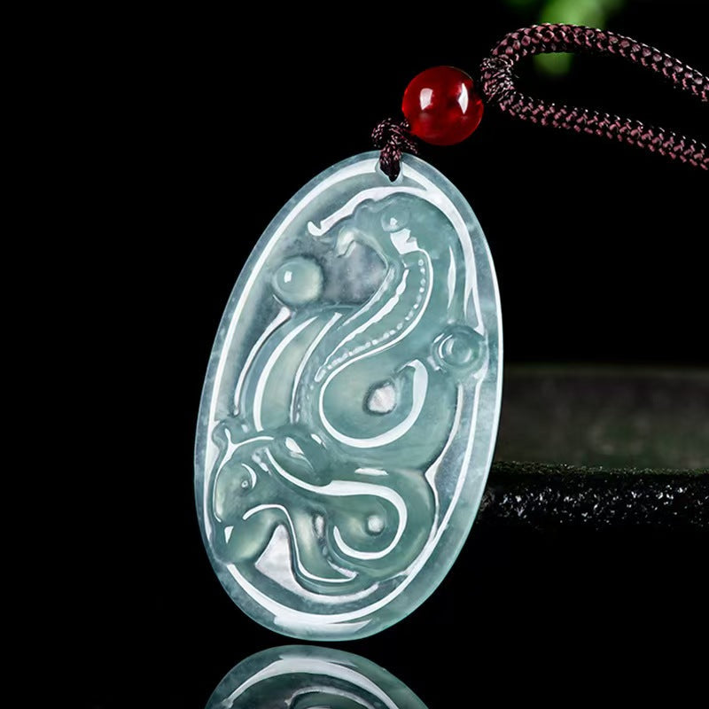 Ice Jade Snake Pendant – Protection. Renewal & Transformation