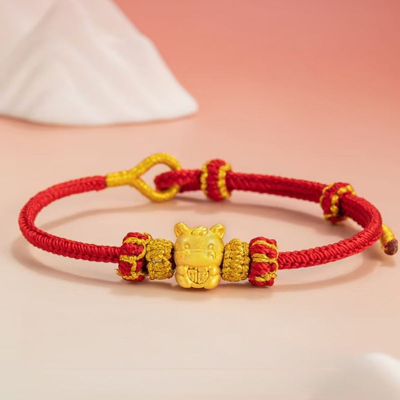 12 Zodiac Fortune Gold Bracelet ¨C Wealth on Arrival Lucky Year Series