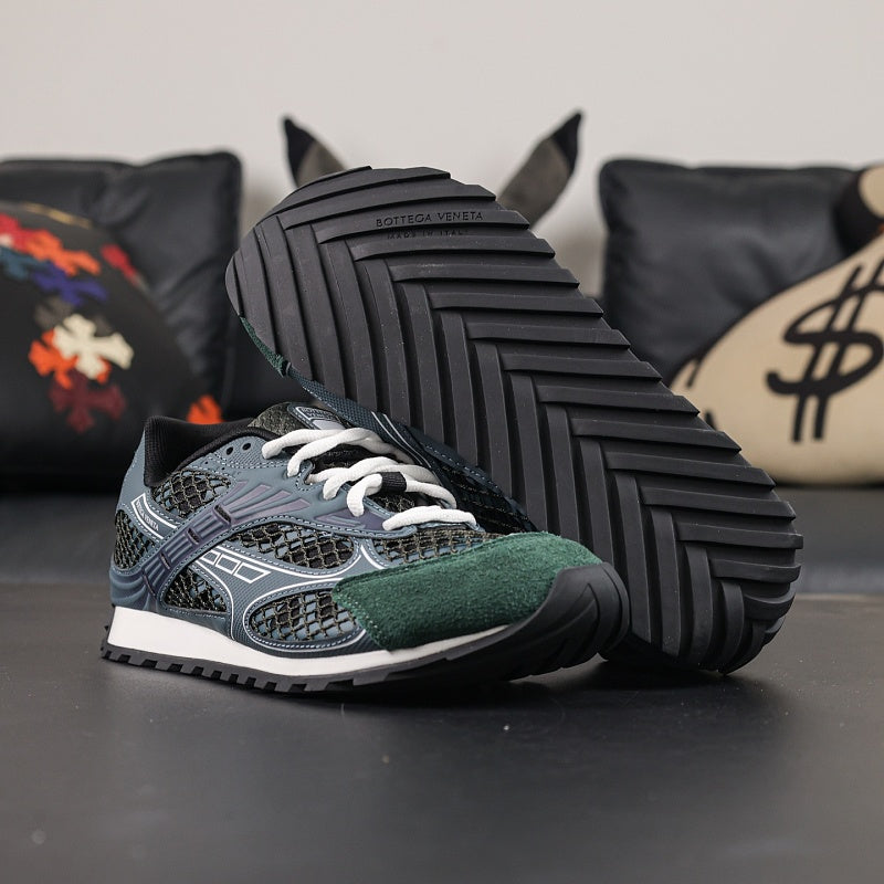Bottega Veneta Orbit Sneaker - Dark Green/Grey