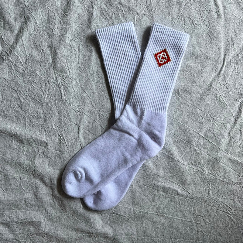 Casablanca Crew Socks - Black/White