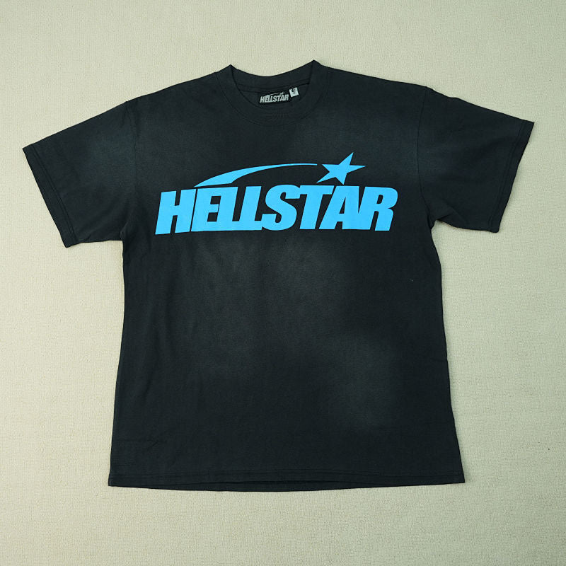 Hellstar Classic T-Shirt (Regular Print) Black/Bue