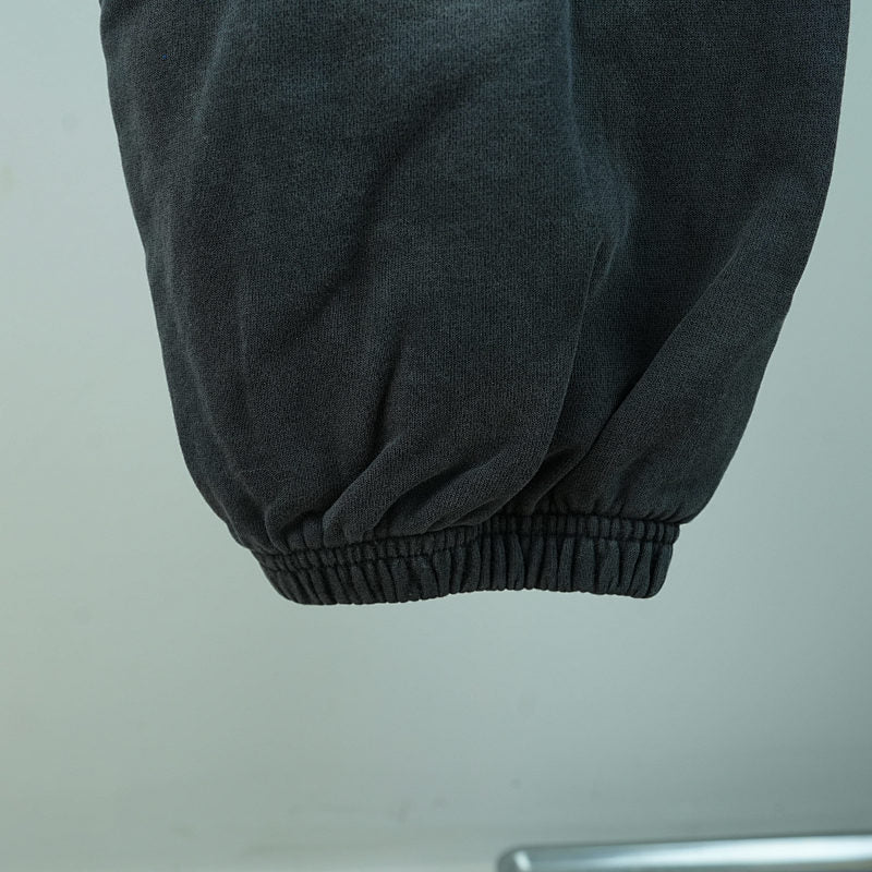 Hellstar No Guts No Glory Closed Elastic Bottom Sweatpants Midnight Dye Black
