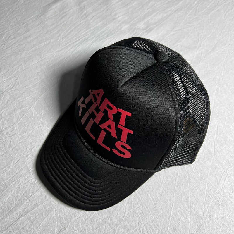 Art That Kills Trucker Hat - Black/Red