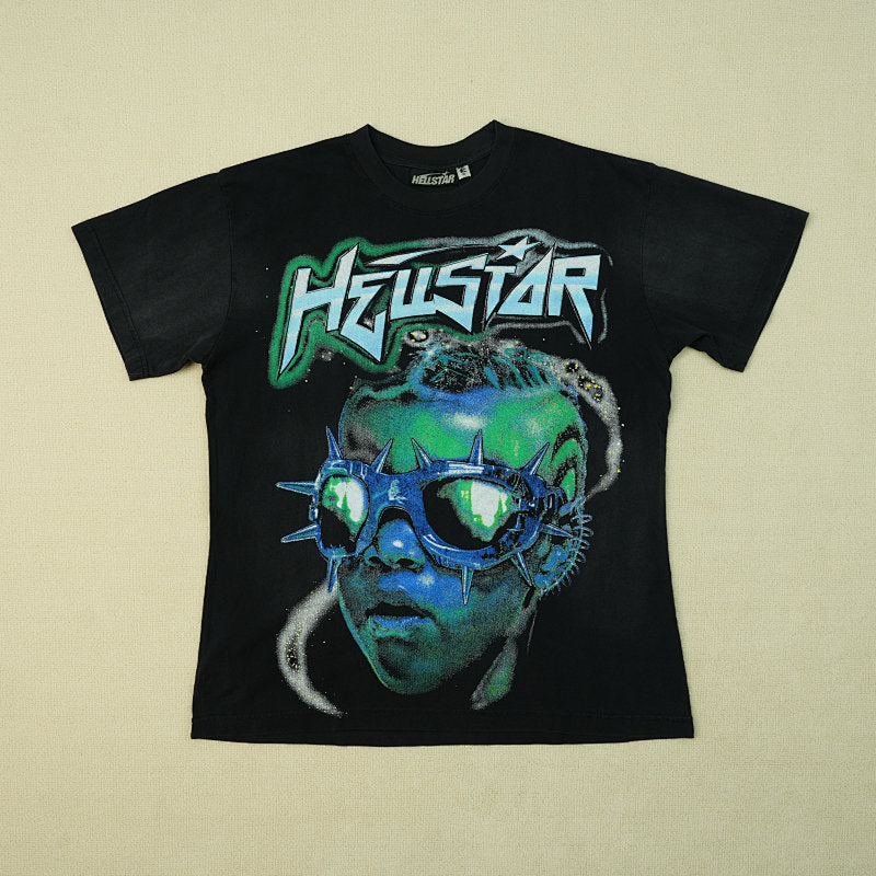 Hellstar The Future T-Shirt Black/Blue