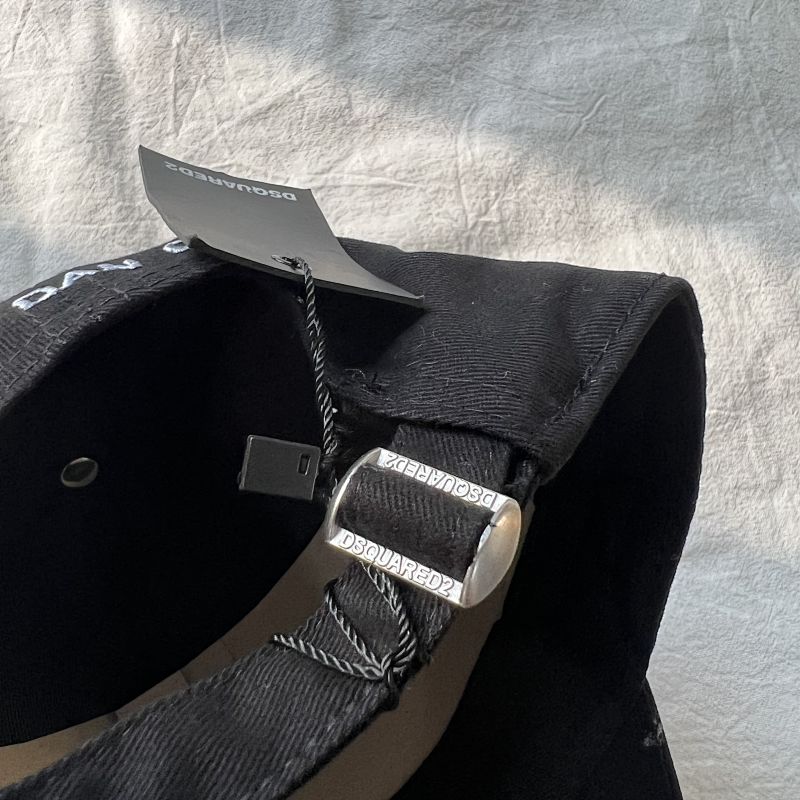 Black Baseball Cap with ICON Graphic Print