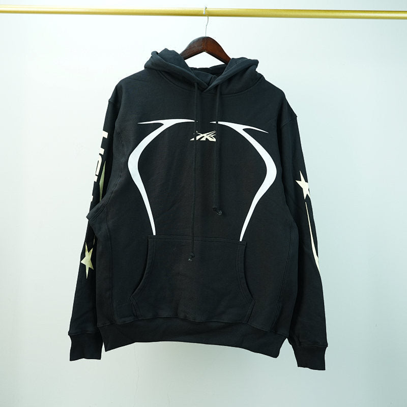 Hellstar Sports Hoodie. Jet Black