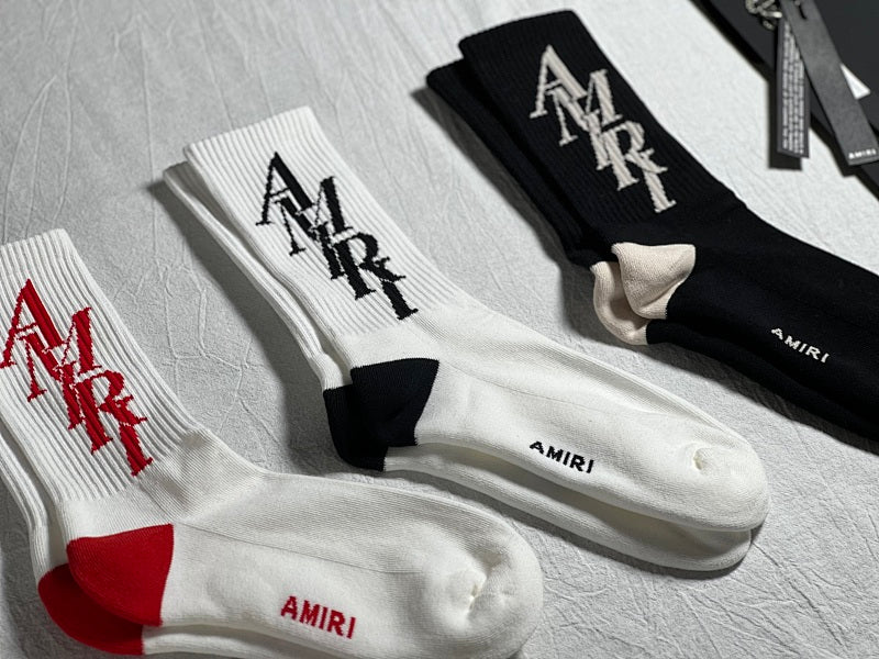 Syna World Crew Socks - White/Gray/Black/Teal