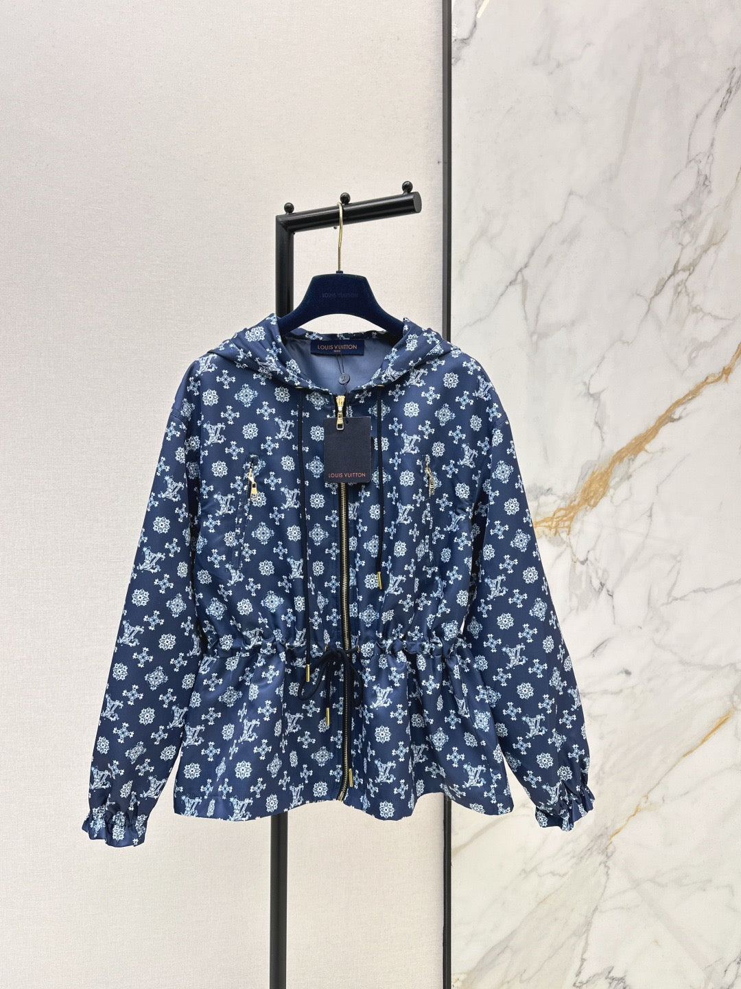 Monogram Hooded Windbreaker Jacket