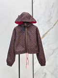 Monogram Hooded Windbreaker Jacket