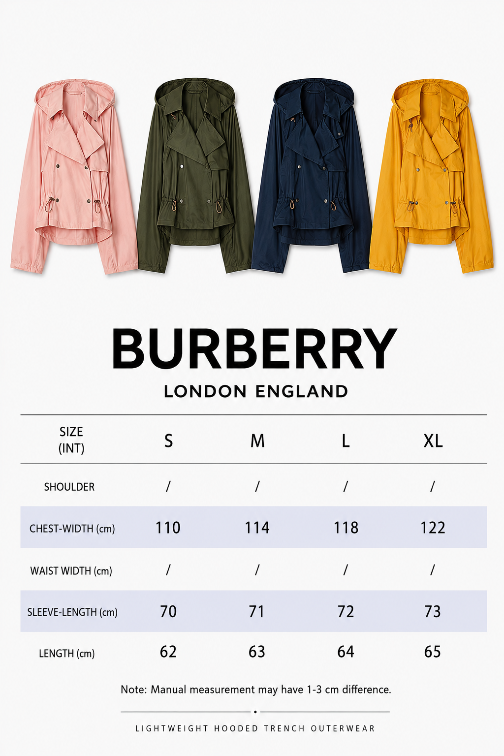 Drawstring Cropped Trench Jacket
