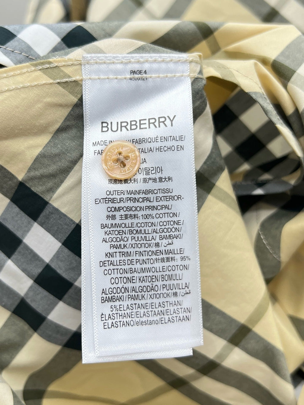 Check Cotton Shirt