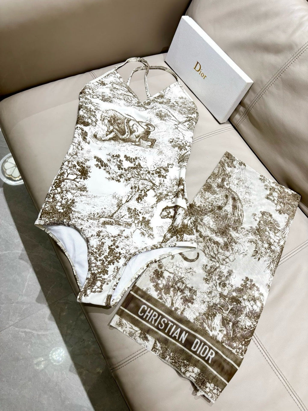 Toile de Jouy 2-Piece Swimsuit