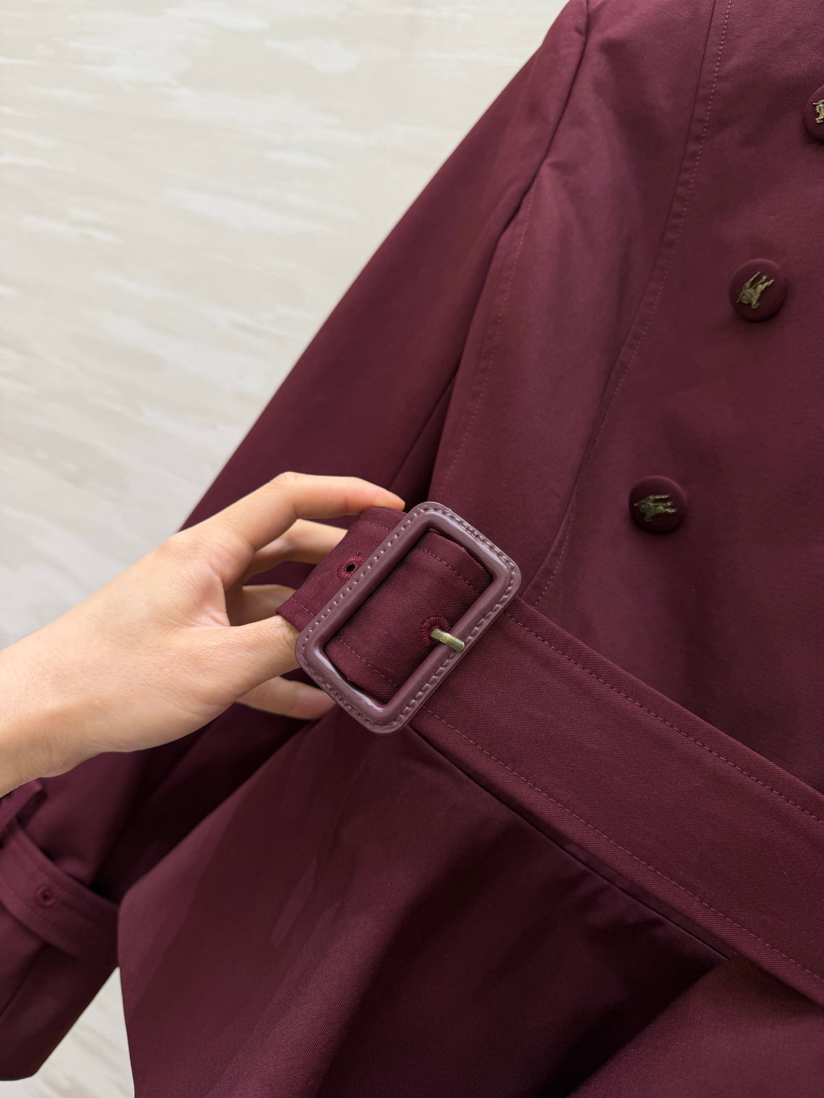 Short Peplum Trench Coat