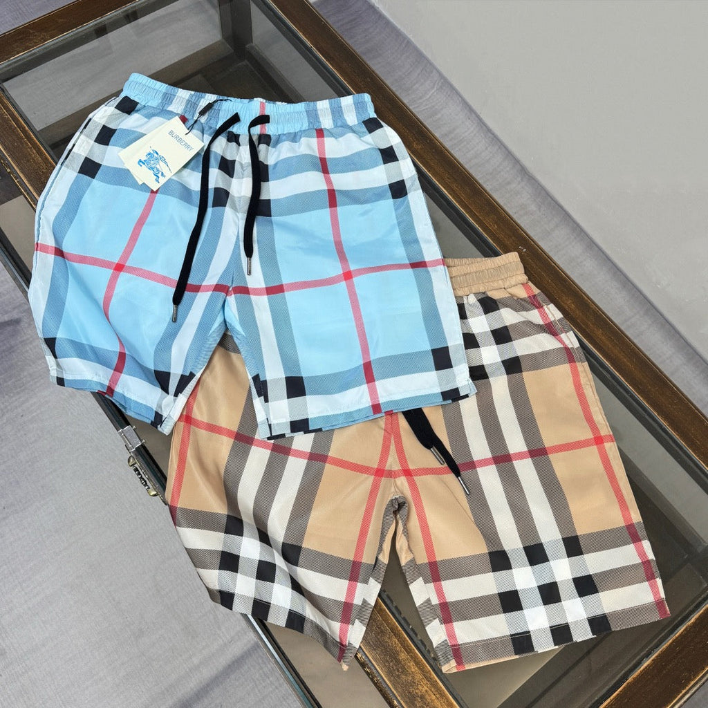 Check Swim Shorts