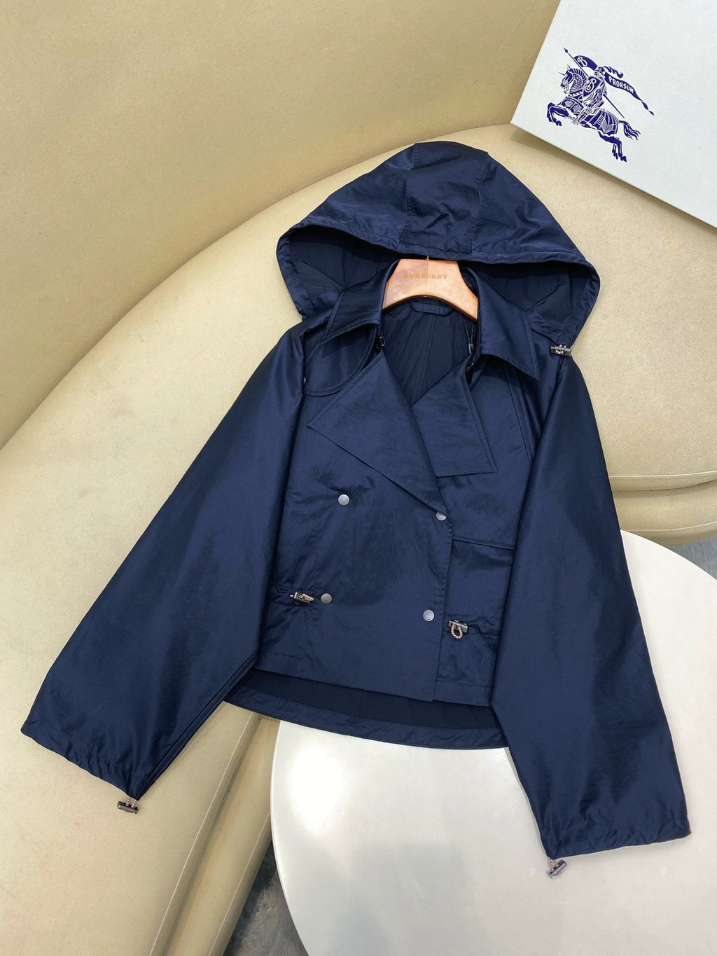 Hooded Taffeta Jacket