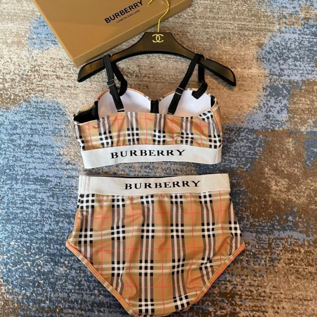 Vintage Check Bikini Set