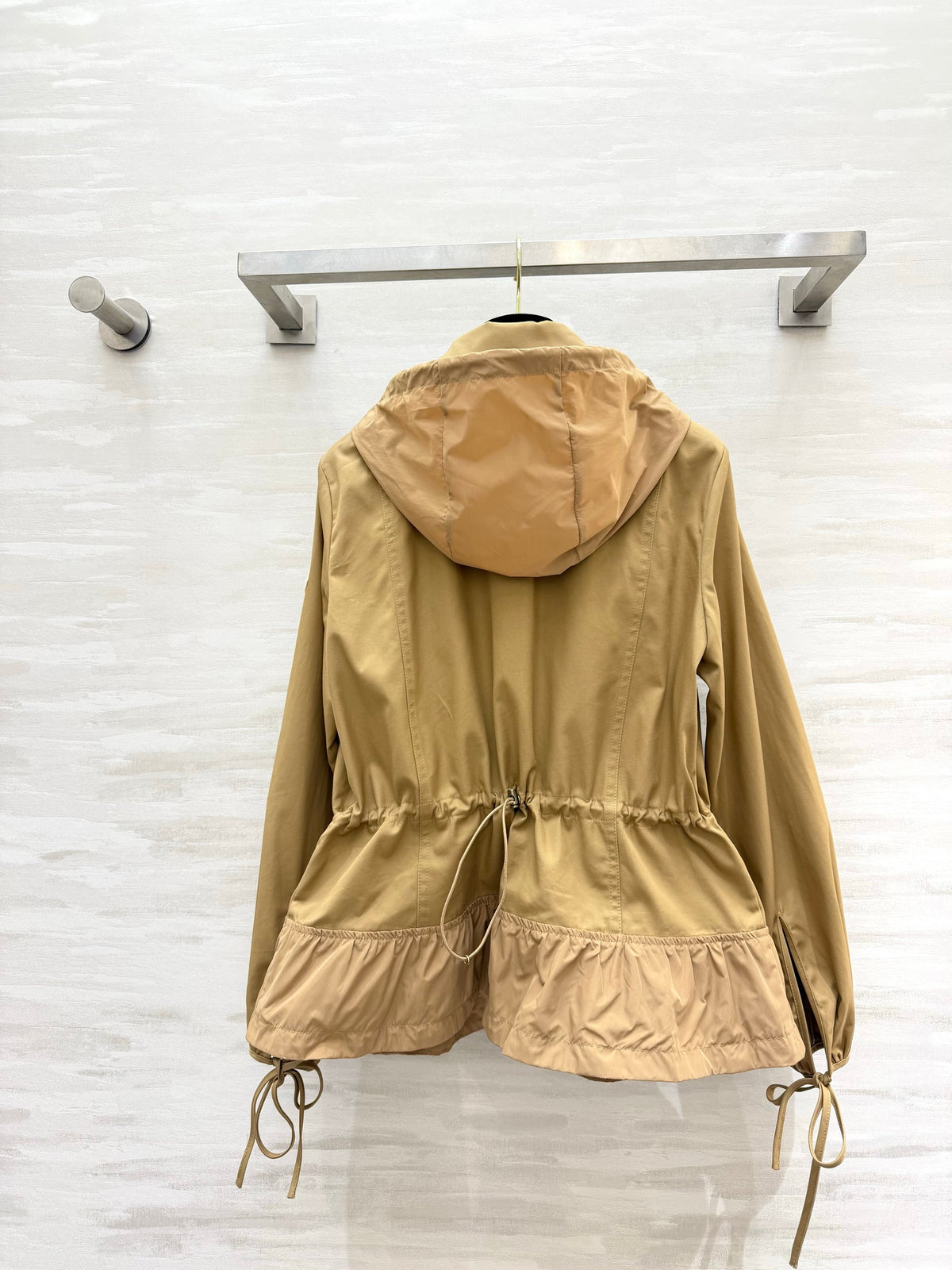 26S Adenium Hooded Gabardine Taffeta Jacket