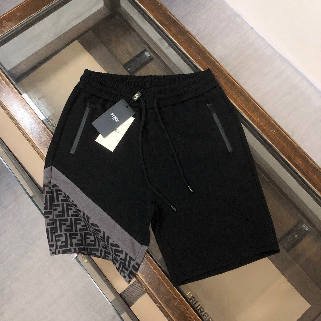 Panel Drawstring Shorts