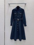 26S Denim Midi Dress