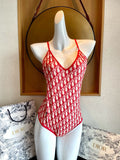 Oblique One-Piece Swimsuit